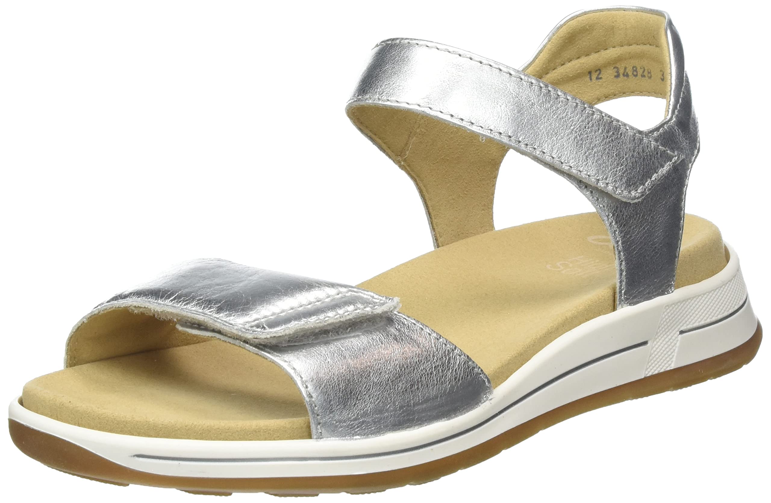 ARA Women's Osaka Sandals, silver, 36 EU Weit