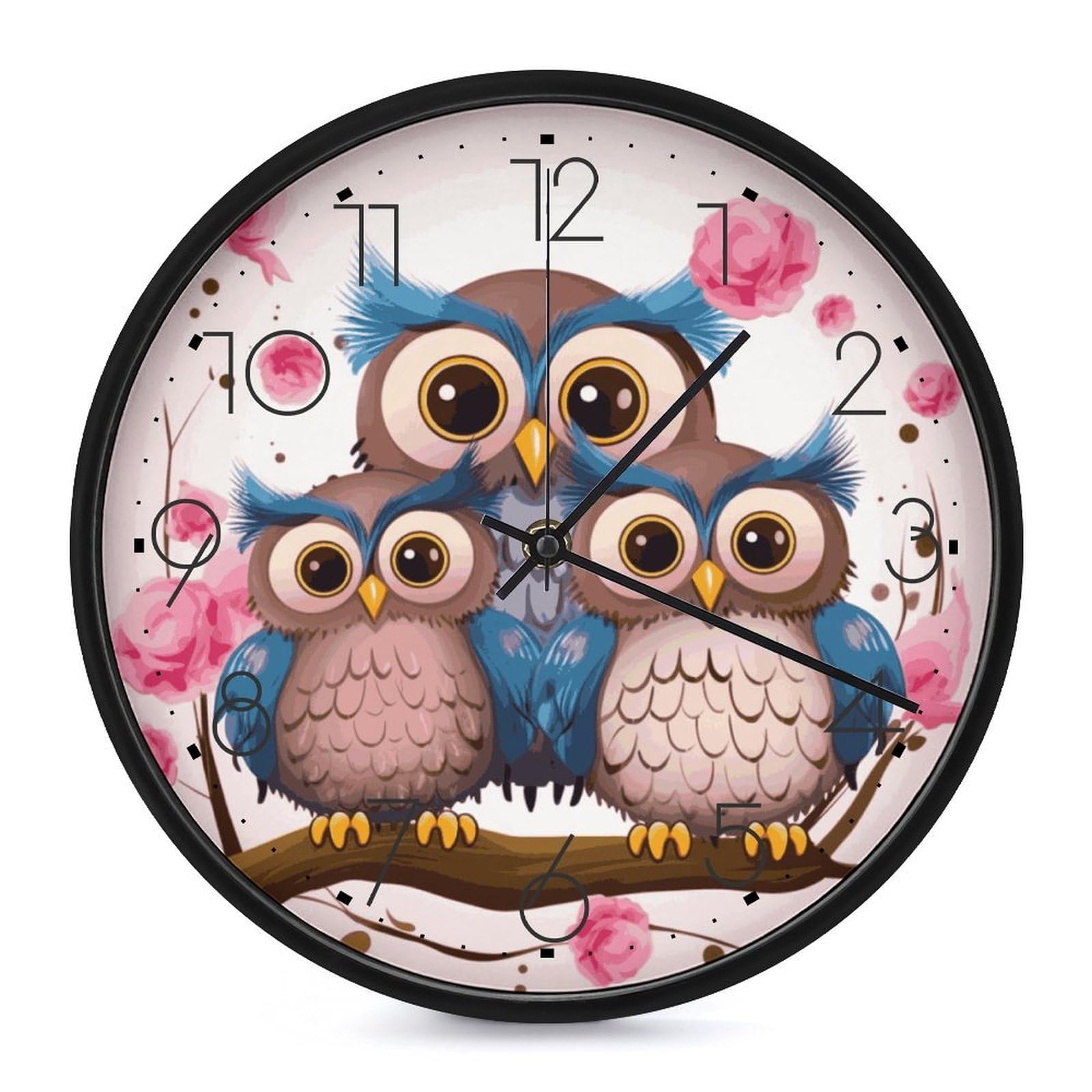 Horloge murale de 25,4 cm analogique et classique décoration pour bureau
