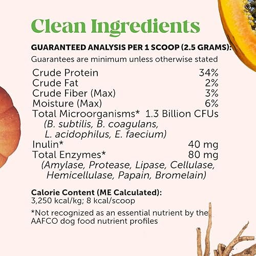 Miniatura 7 de Pet Honesty - Suplemento de probióticos y calabaza en polvo totalmente natural para perros - Prebióticos, probióticos, enzimas y antioxidantes para