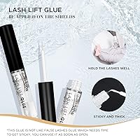 Vista 6 de LASHVIEW Kit de elevación de pestañas, kit profesional de pestañas permanentes, conjunto líquido, semipermanente, rizado permanente, extensión