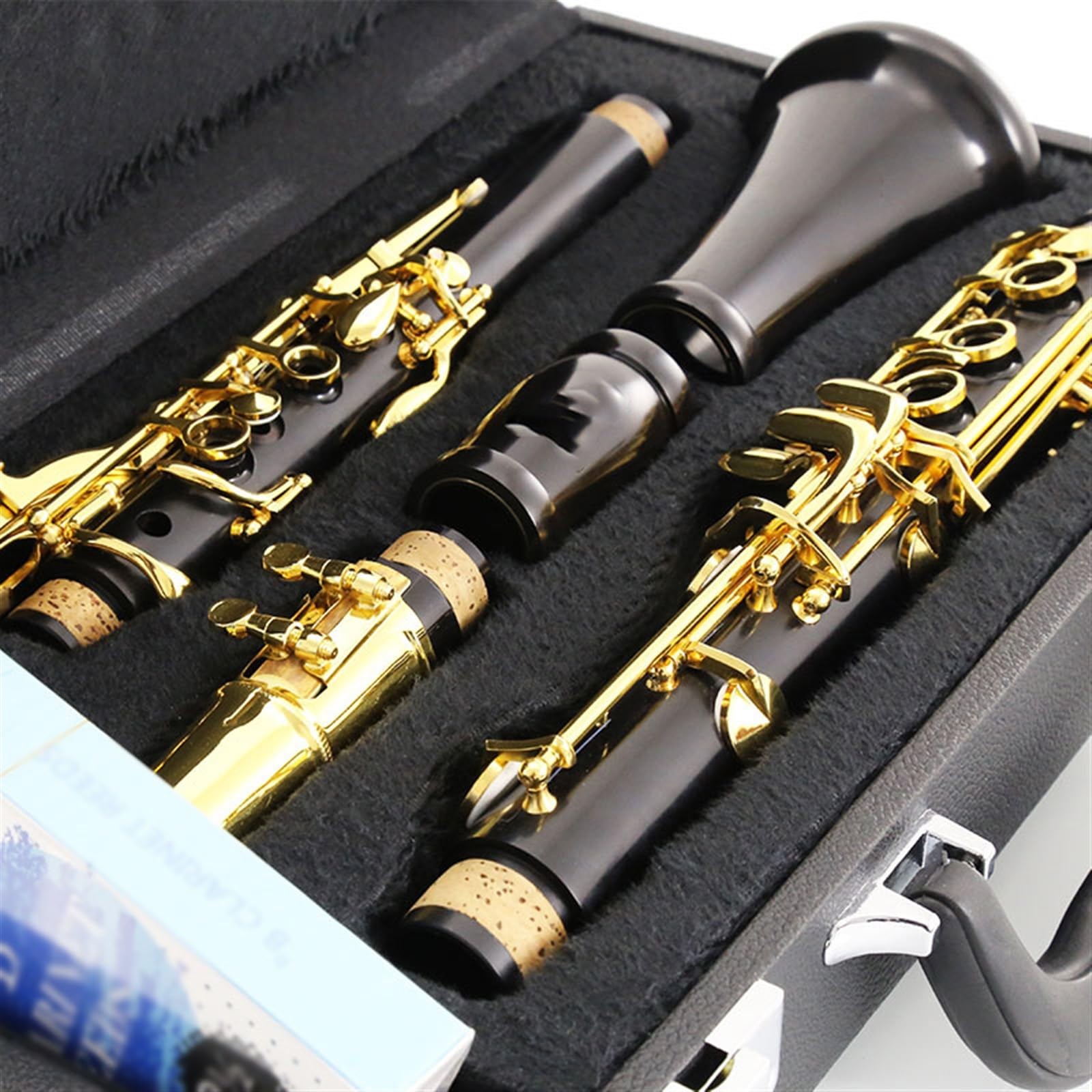Instrument Klarnetowy Profesjonalna Orkiestra Klasy A, Drewno Pozłacane Profesjonalny klarnet