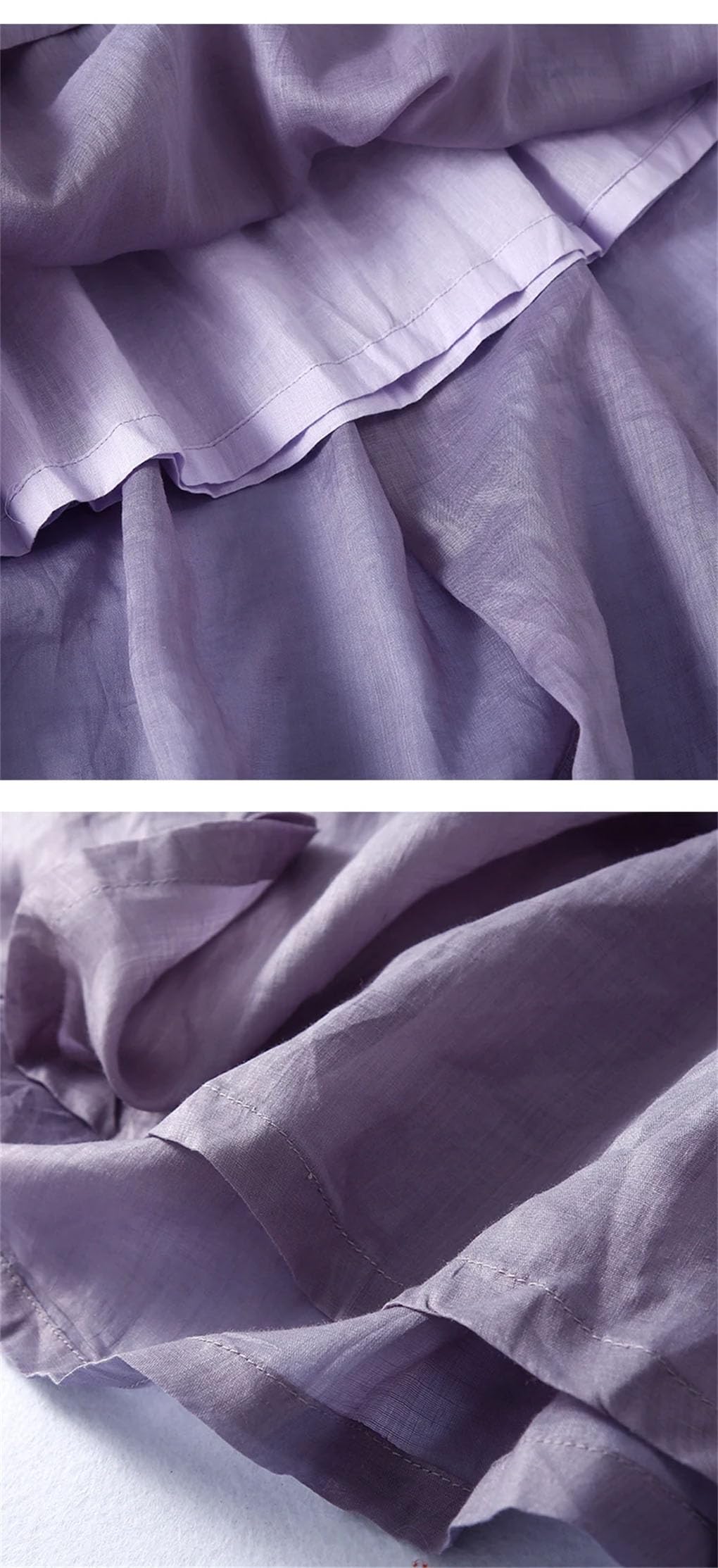 Jupes mi-longues décontractées pour femme avec taille élastique