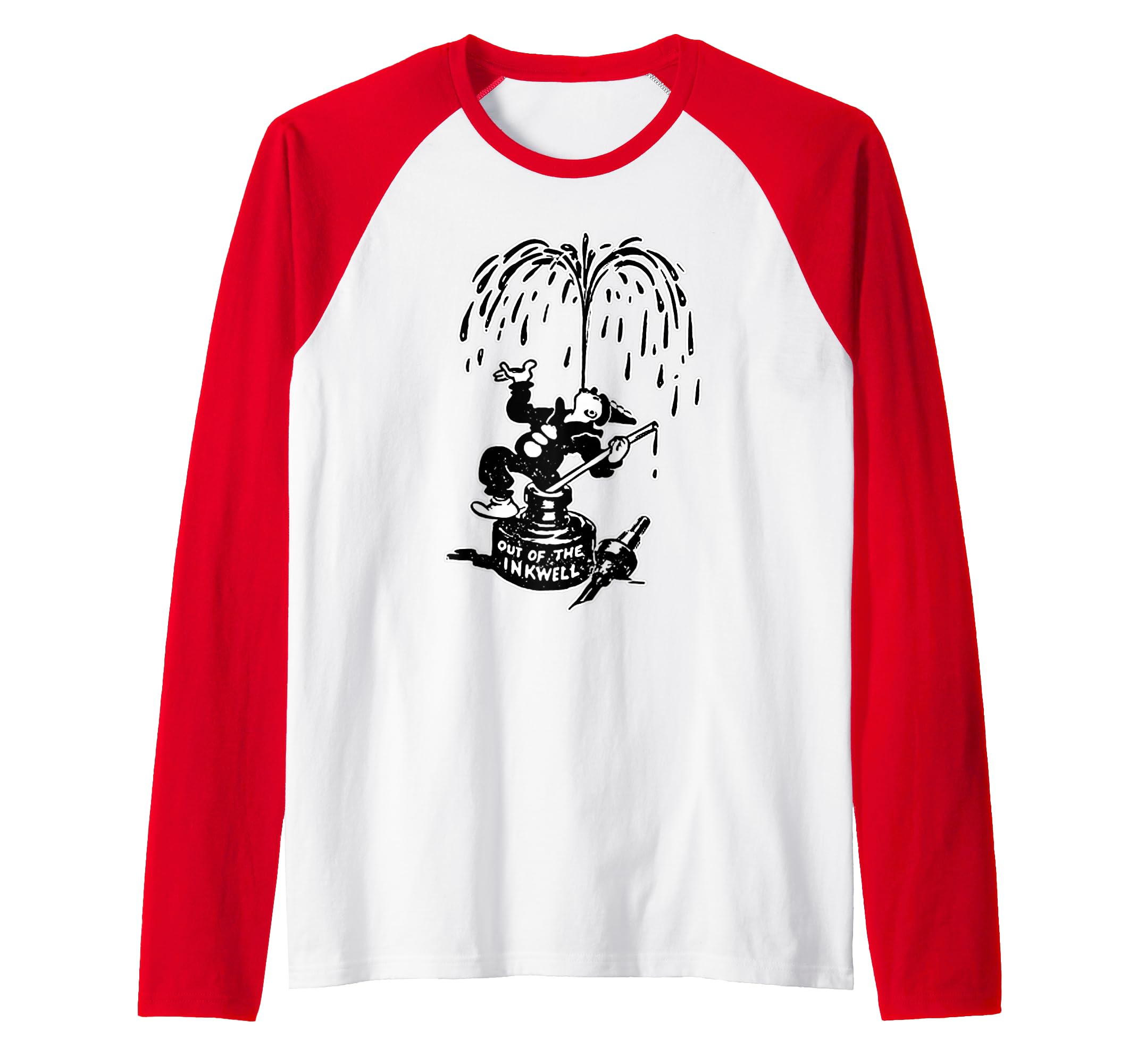 Koko the Clown Vintage Cartoon Raglan Baseball Tee