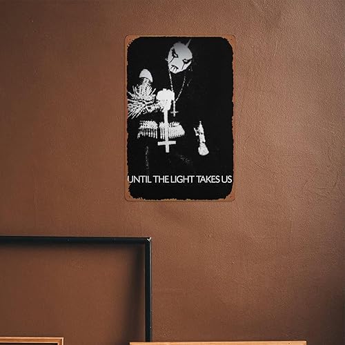 Miniatura 6 de Cartel de metal con texto en inglés "Until the Light Takes Us" (Until the Light Takes Us) de la película, cartel retro de 8 x 12 pulgadas