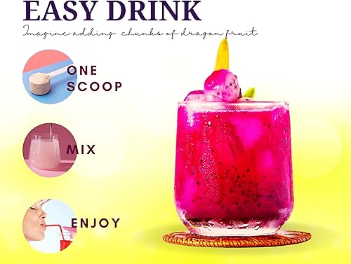 Miniatura 5 de Péptidos marinos de colágeno  fruta del dragón, agua de coco, piña  vitamina C ácido hialurónico cobre zinc biotina niacina D3 complejo B  pelo piel