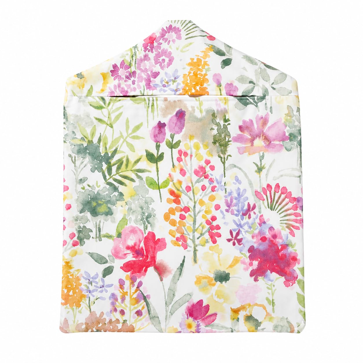 Jolee Fabrics Premium Oilcloth Peg Bags with Wooden Hanger - Large Waterproof Peg Bag, Clothes Clip Storage Perfect for Any Washing Line(Watercolour)