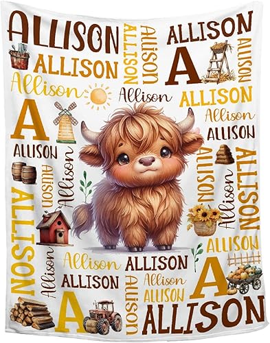 Miniatura 8 de Manta de bebé personalizada de conejo, regalos personalizados de conejito para niños y niñas, ultra suave, afelpada, acogedora y transpirable, manta