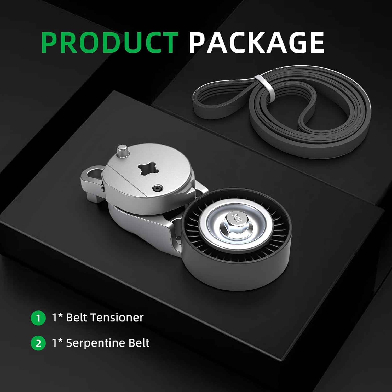 Engine Belt Tensioner Drive Serpentine Belt Set Compatible With Toyota Camry 2.5L L4 2010 2011,Tensioner 1662036030, 166200V010