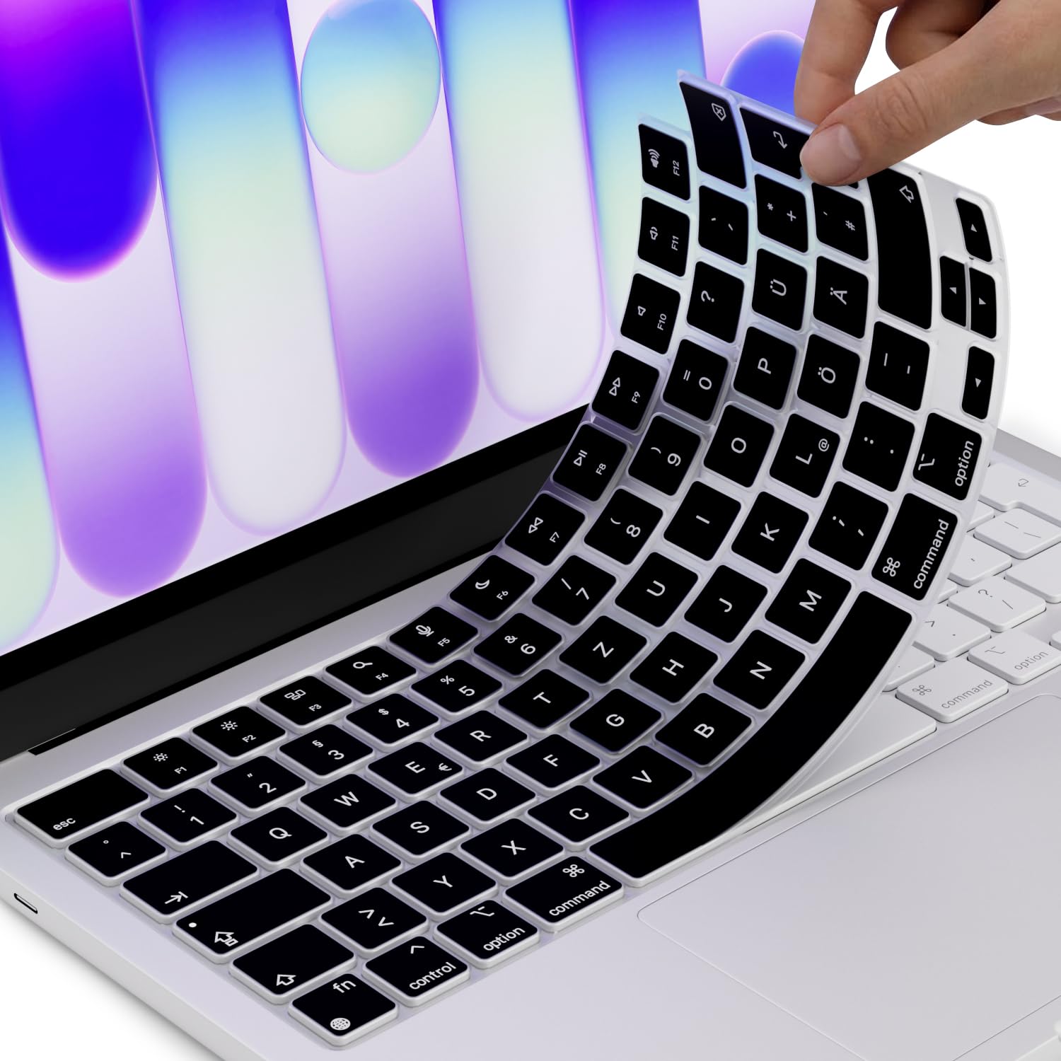 Funda de silicona ultrafina para teclado para MacBook Neo de 13 pulgadas con A18 Pro lanzado en 2026 y MacBook Pro de 16 pulgadas/Pro de 14 pulgadas con accesorios de protección M5/M5 Max/Pro
