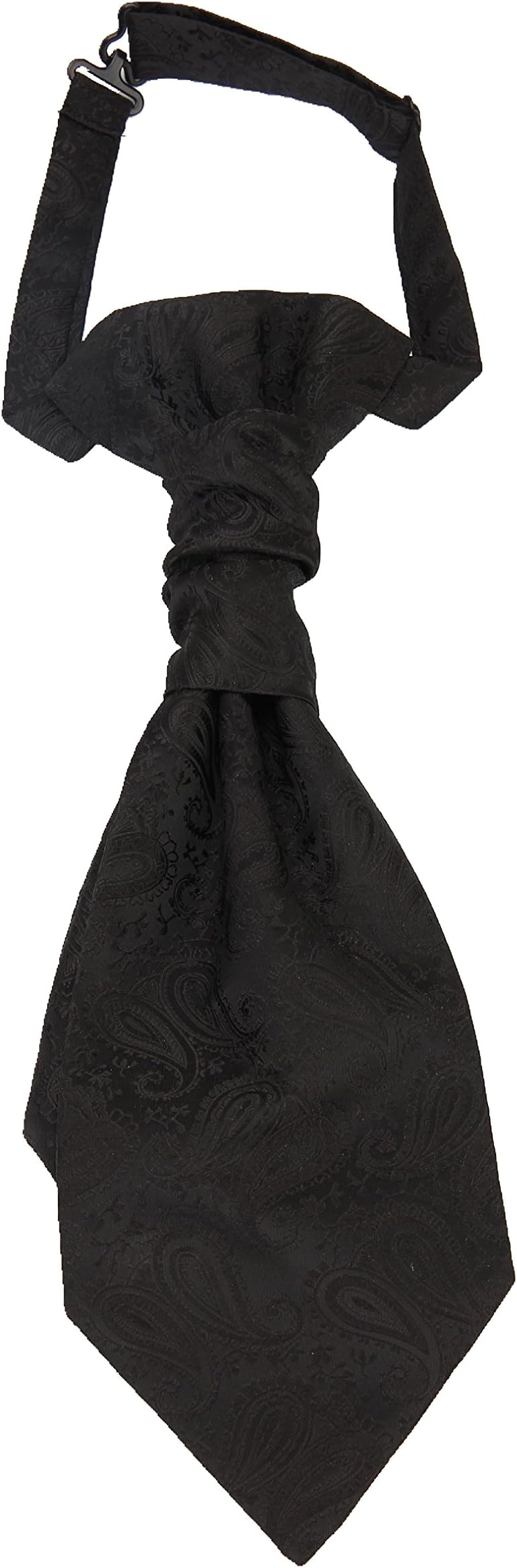 Pre-tied Microfiber Ascot Ruche Paisley Cravats Tie for Men