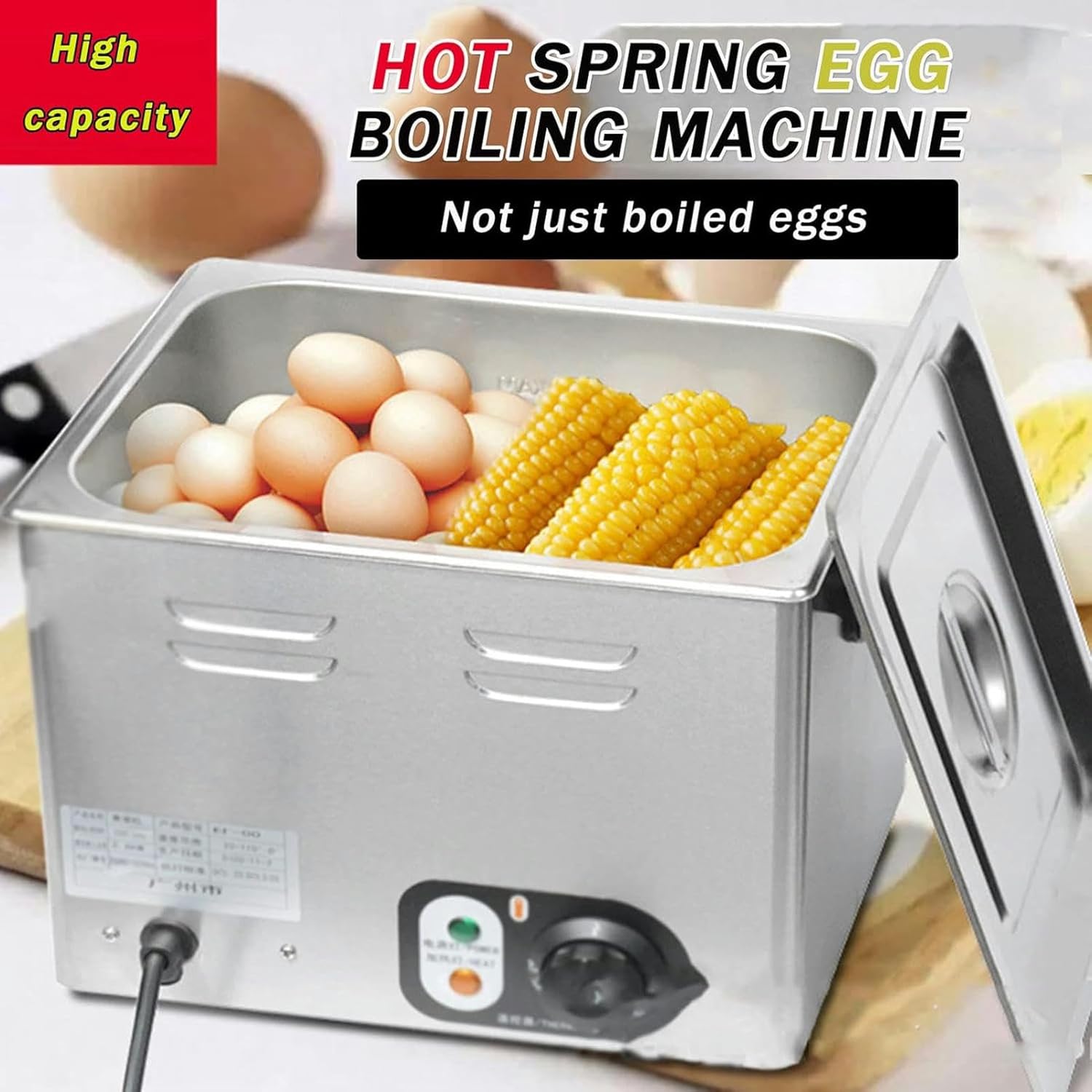 Commercial Egg Cooker Hot Spring Egg Cooker, Large Capacity Egg Cooker, 75 Degree Constant Temperature Egg Steamer, Half-Boiled Egg Commercial
