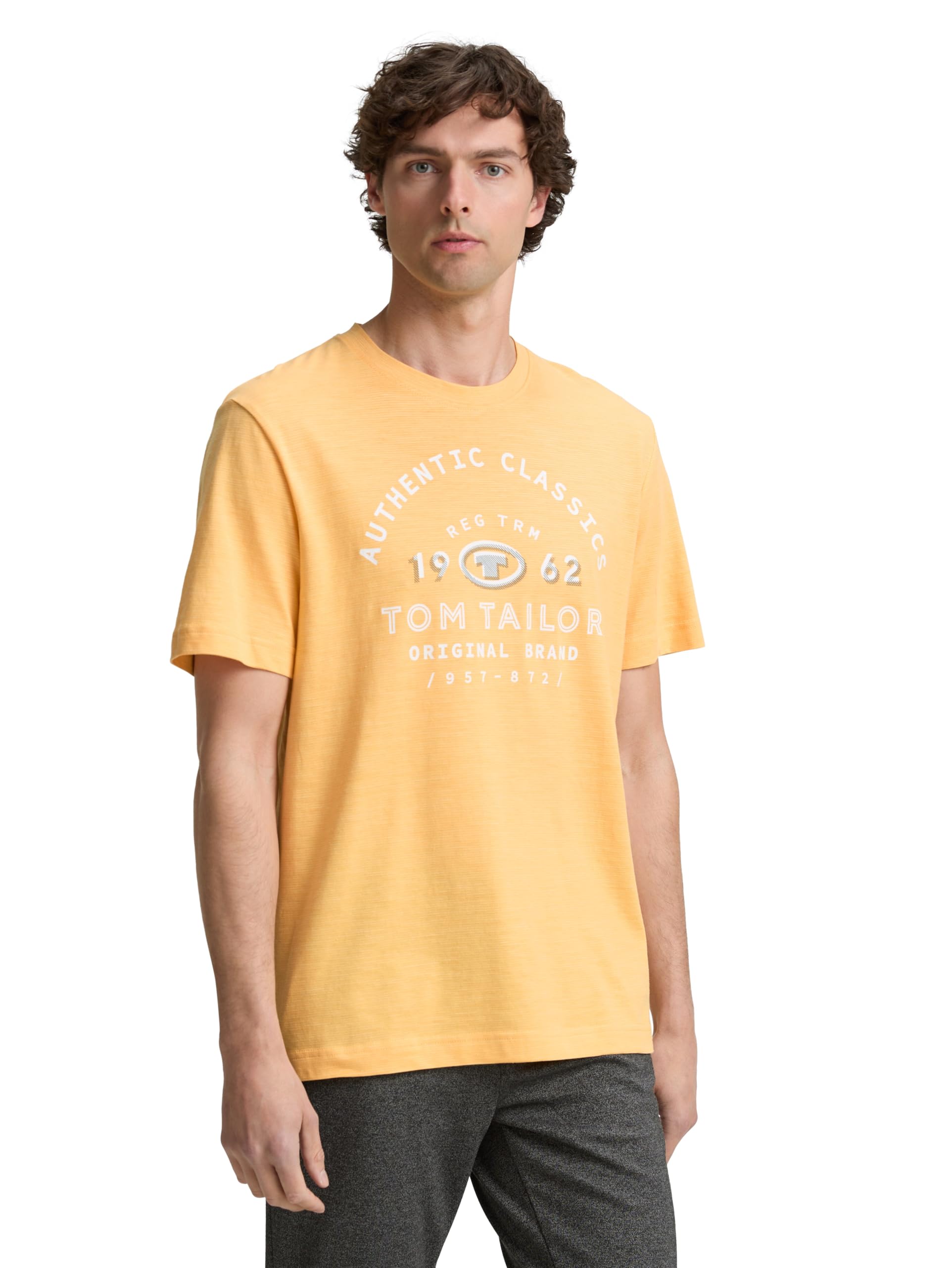 TOM TAILOR Mens Logo Print T-Shirt