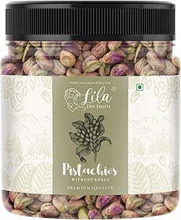 LILA DRY FRUITS Pistachios 500 Gms Pistachio without Shell Raw Mota Unslated Pista | Unflavoured Plain Pista High in Prote Price In India