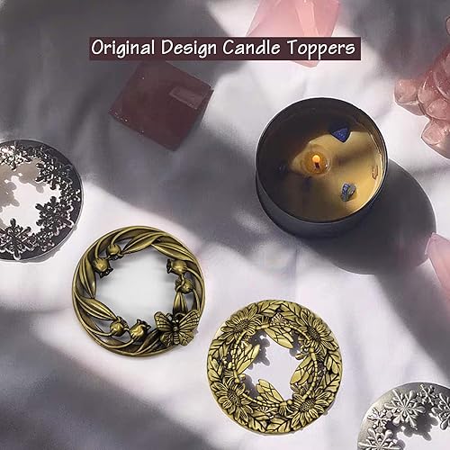 Miniatura 8 de Hion tapas para velas perfumadas, cubre frascos, tapas, sombras, mangas, accesorios para velas, regalos para mujeres, ayuda a quemar y derretir