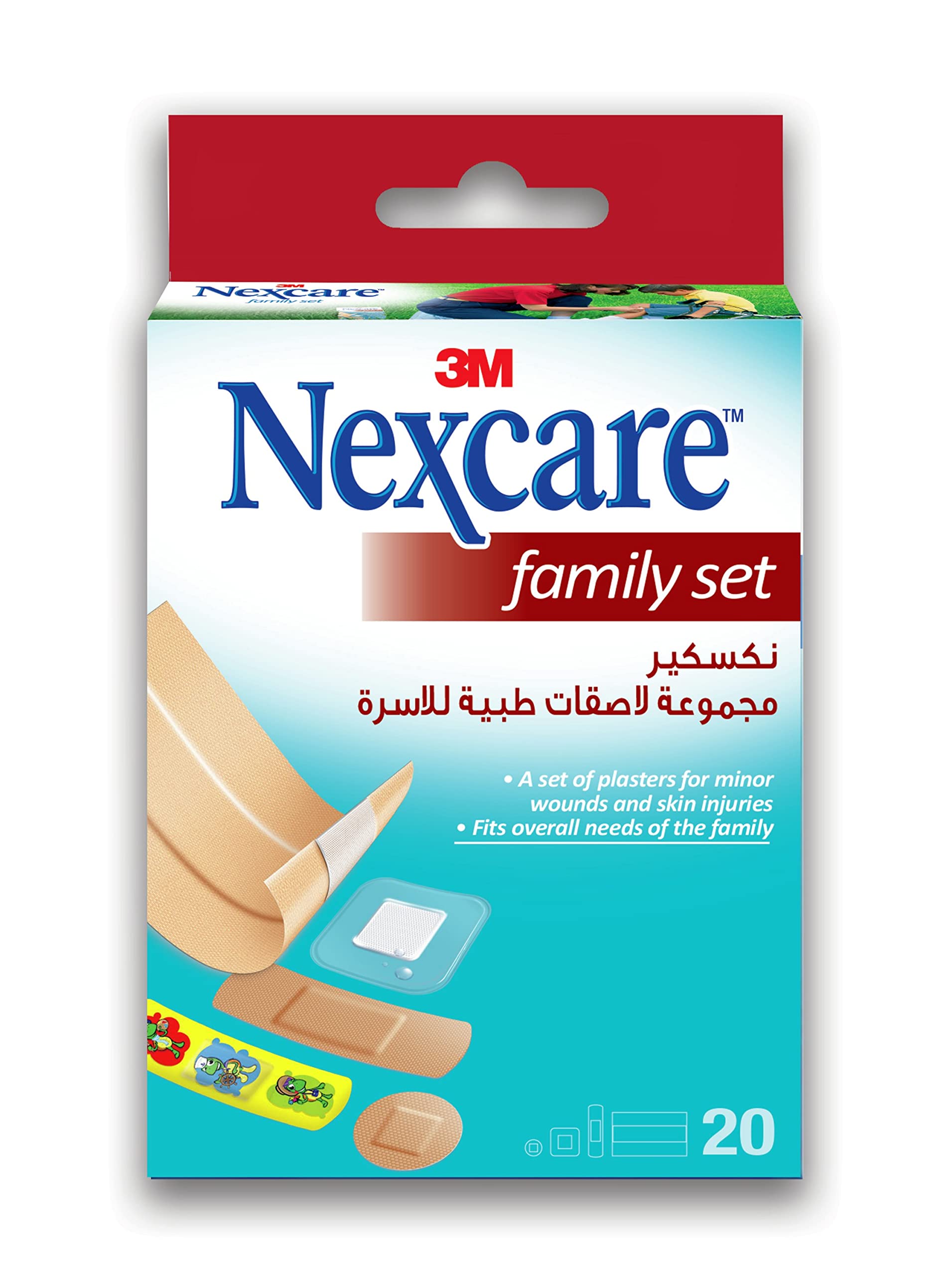 3M Nexcare Family Sets Bandages, 20's, One Size