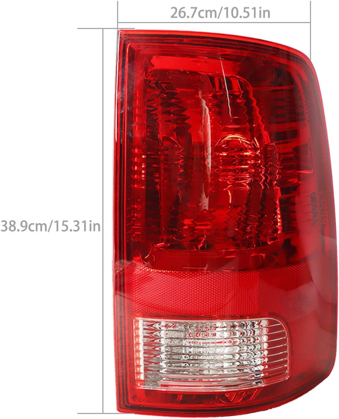 LABLT Tail Light Brake Lamp RH Passenger Side Replacement for 2009-2018 Ram 1500 2500 3500