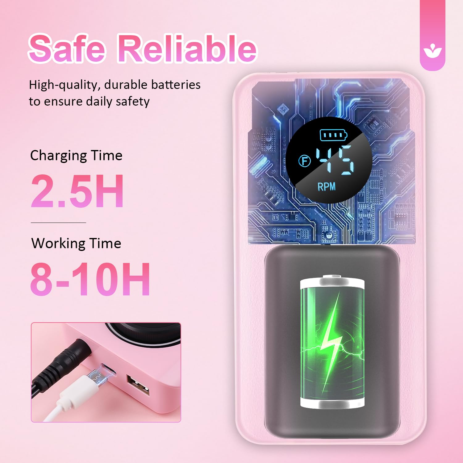 45,000RPM Fräser für Gelnägel, Elektrische Nagelfeile mit Lcd-Display, mit Maniküre Pediküre Zubehör Set für den Heimgebrauch und Nagelstudios Golden