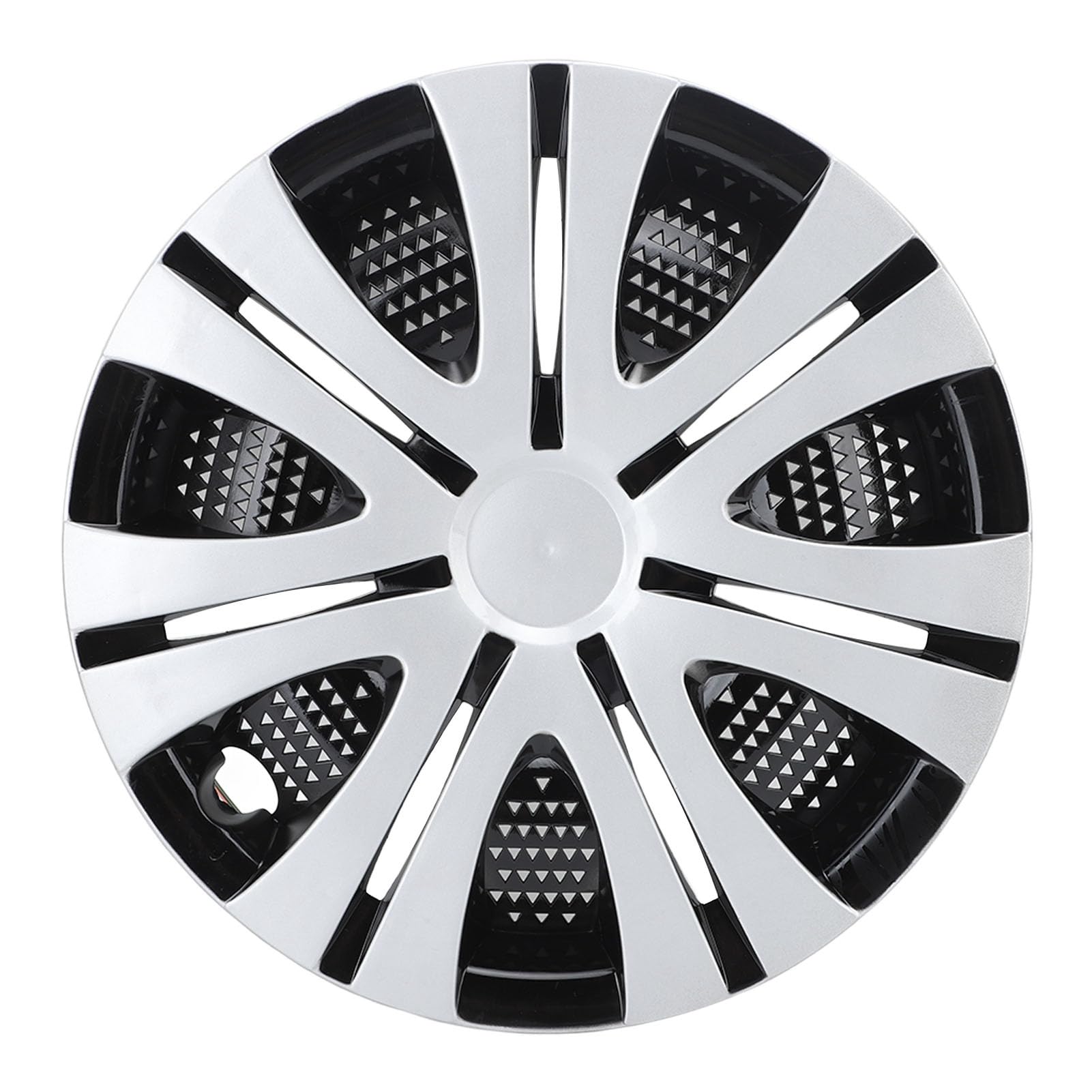 Keenso 13 Zoll Radkappen ABS Radblende Snap On Radzierblende Set aus 4 | 13-Zoll-Radnabenkappe, ABS-Radfelgenabdeckung, 4er-Set, aufsteckbare Radkappenverkleidung für Stahlräder, aerodynamisches