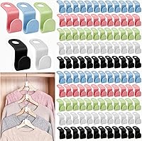 Vista 1 de Clothes Hanger Connector Hooks Hangers Cascading Hooks Heavy Duty Connection Hooks Space Saving Hanger Extenders Clips for Clothes for Organizer