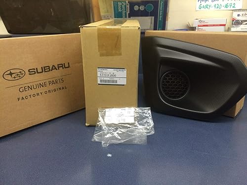 Subaru set original de bisel y cubierta para luz de niebla del lado derecho del acompañante, color negro, para Subaru Impreza 2012-2014.