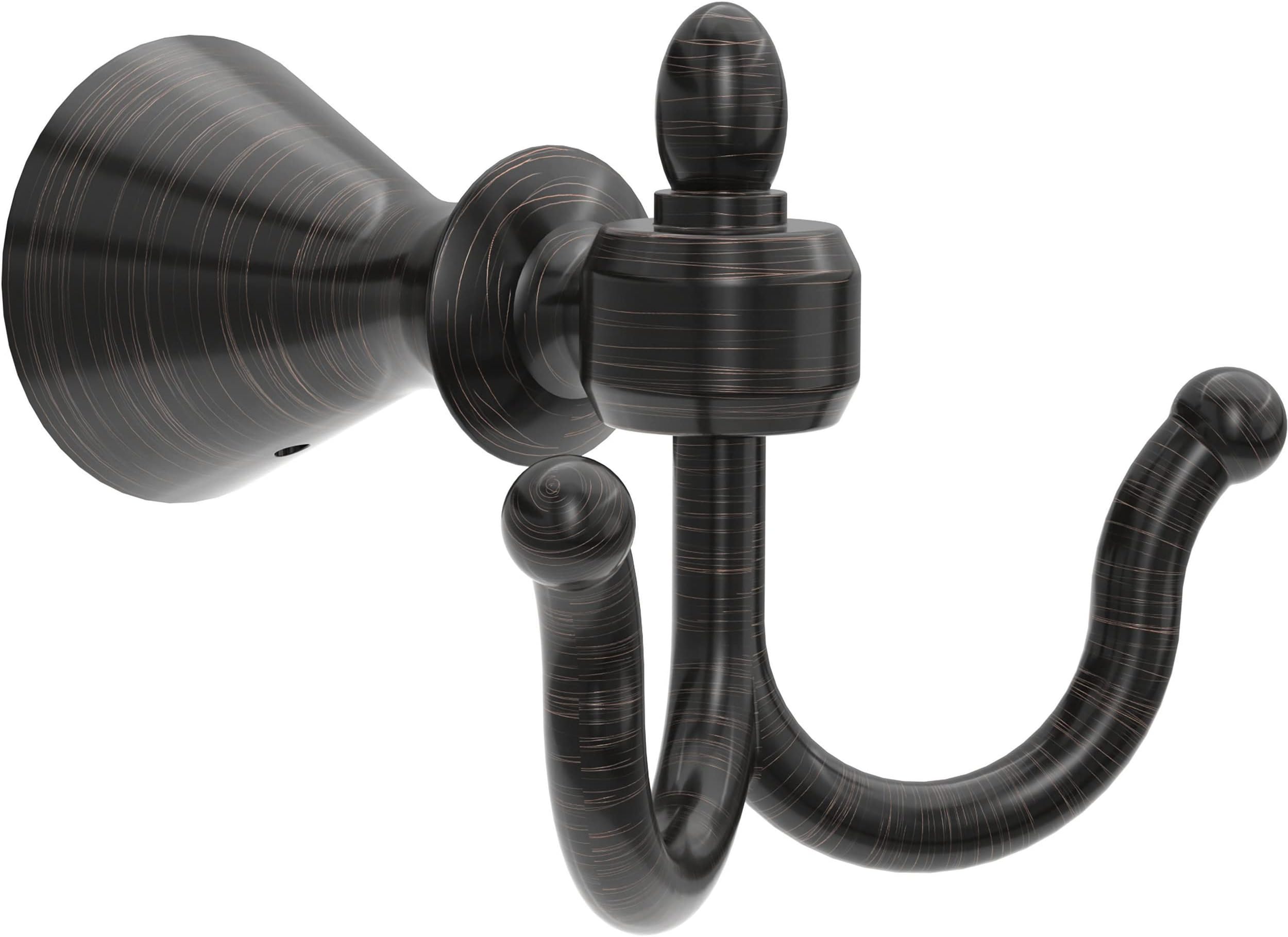 Delta Vessona (1-Pack) Towel Hooks Venetian Bronze Double Bathroom Hooks Wall Mounted for Robes & Towels Hand Towel Hook Holder Kitchen, Bathroom Accessories VES35-VBR