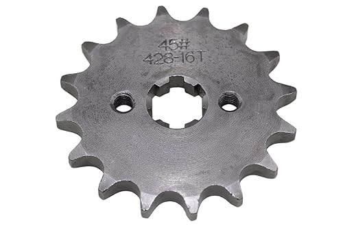 Vista 72 de Piñón delantero para motocicleta 428 para motocross de 50 cc, 70 cc, 90 cc, 110 cc, 125 cc, 140 cc, 160 cc, motocross, mini bicicleta, TaoTao