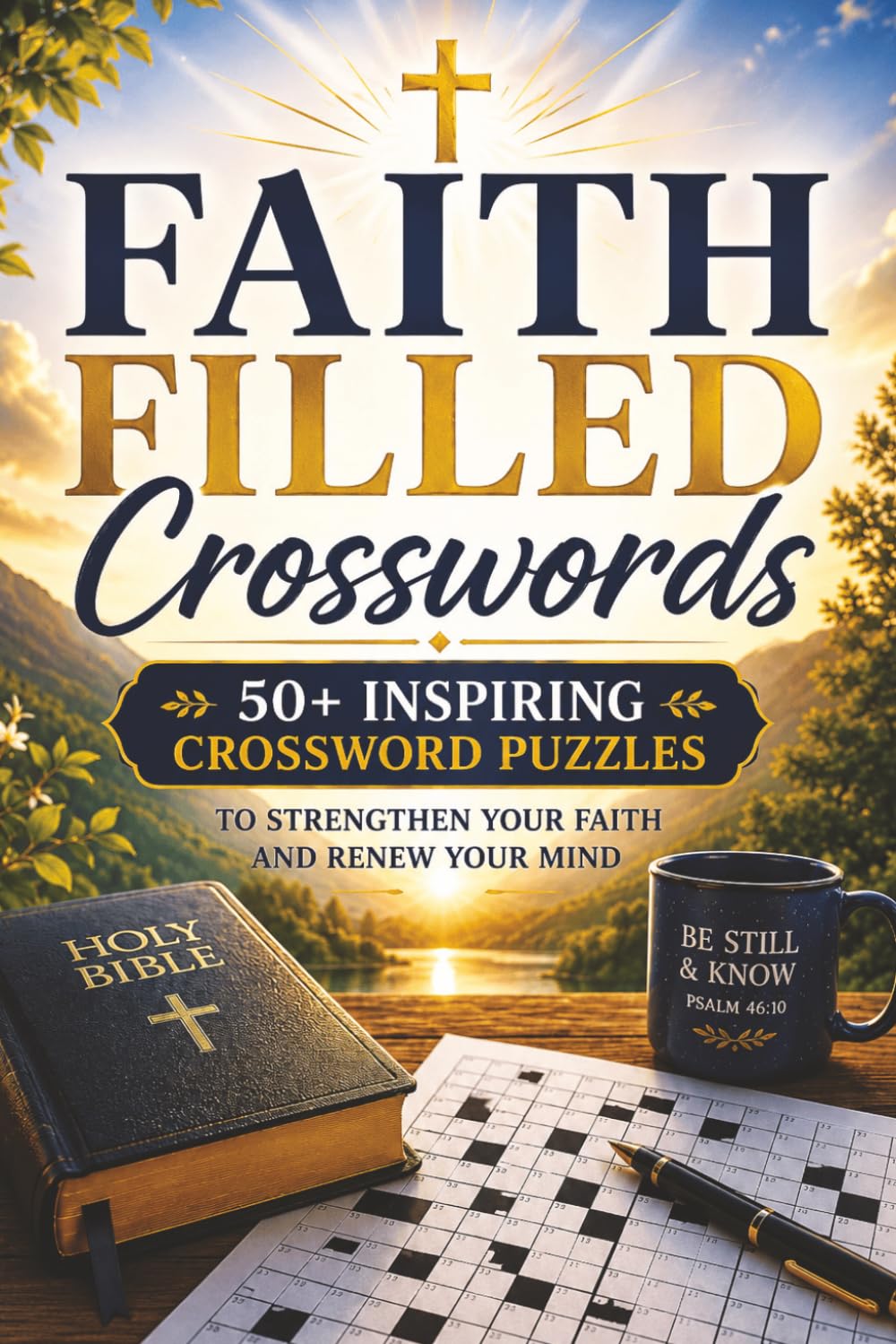 Faith Filled Crosswords: 50+ Inspiring Crossword Puzzles to Strengthen Your Faith and Renew Your Mind