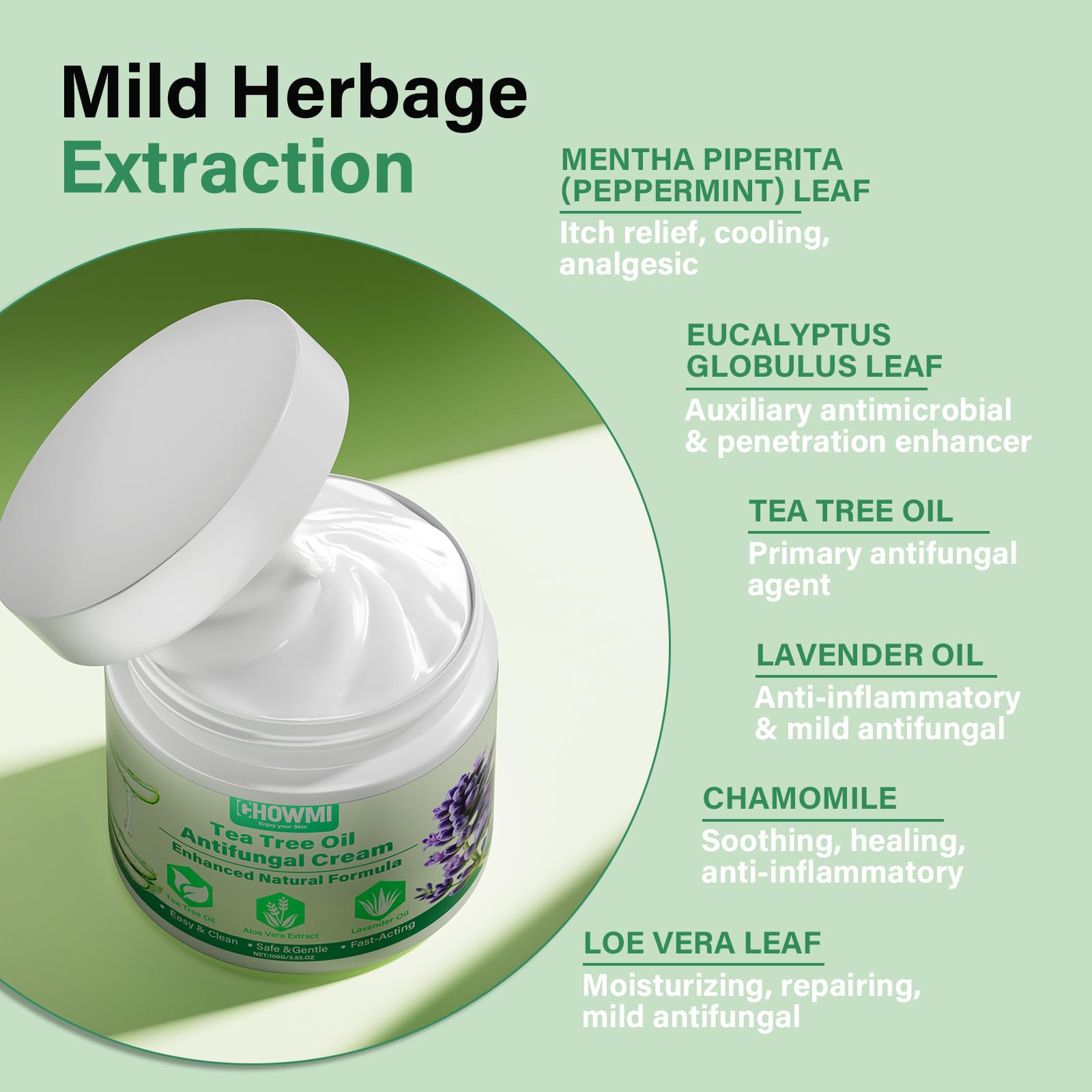 Teebaumöl Antipilz-Creme – Natürliche Formel, sanfte Pflege für die Leisten- und Oberschenkelbereiche-Antifungal Cream with Tea Tree Oil