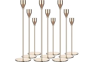 Gold Candle Holders Centerpiece 9-Piece
