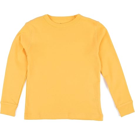 Boys & Girls Yellow Long Sleeve T-Shirt (2-14 Years): Your Little Sunshine's Style Staple