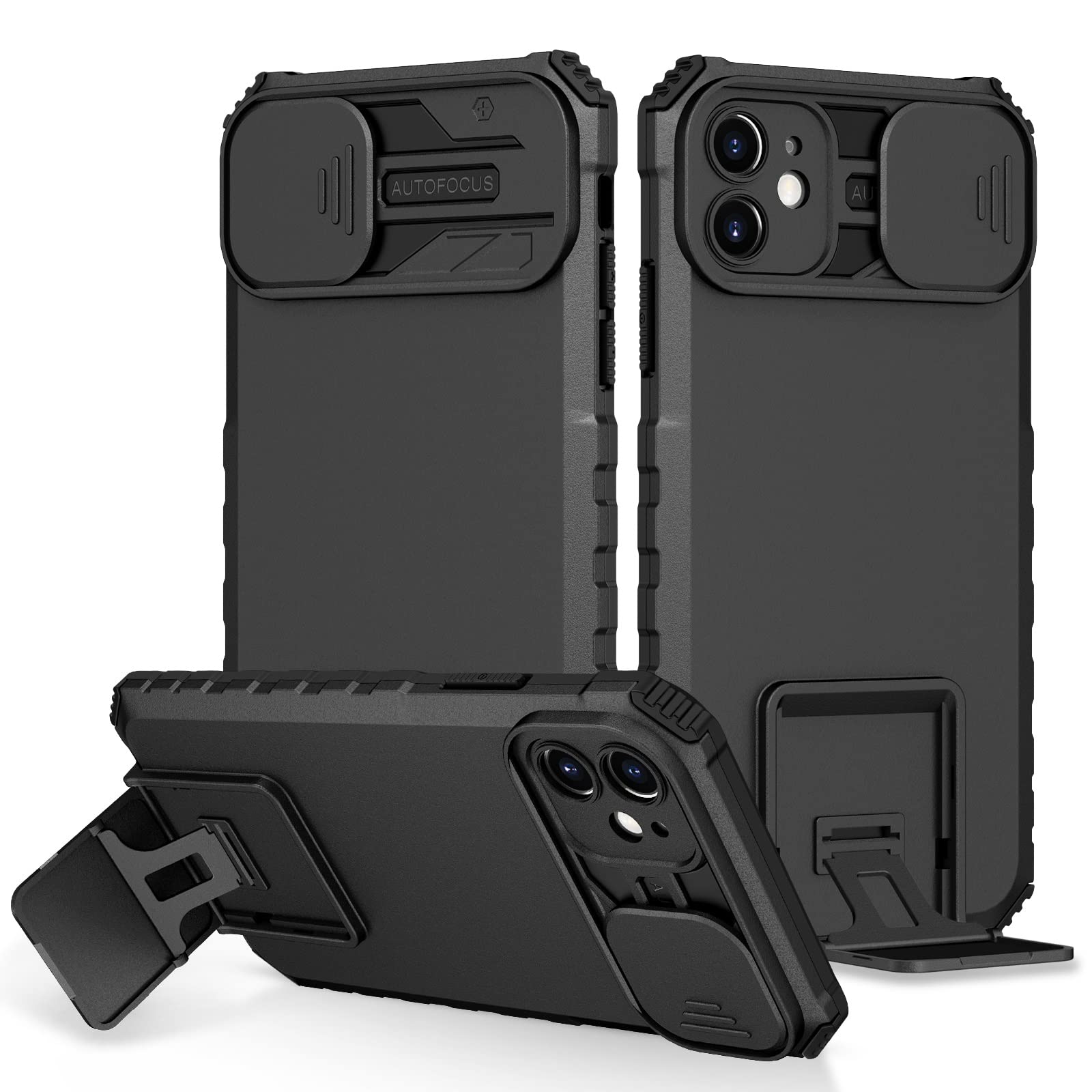 Étui de kickstand iPhone 11 antichoc avec support vertical horizontal - 8