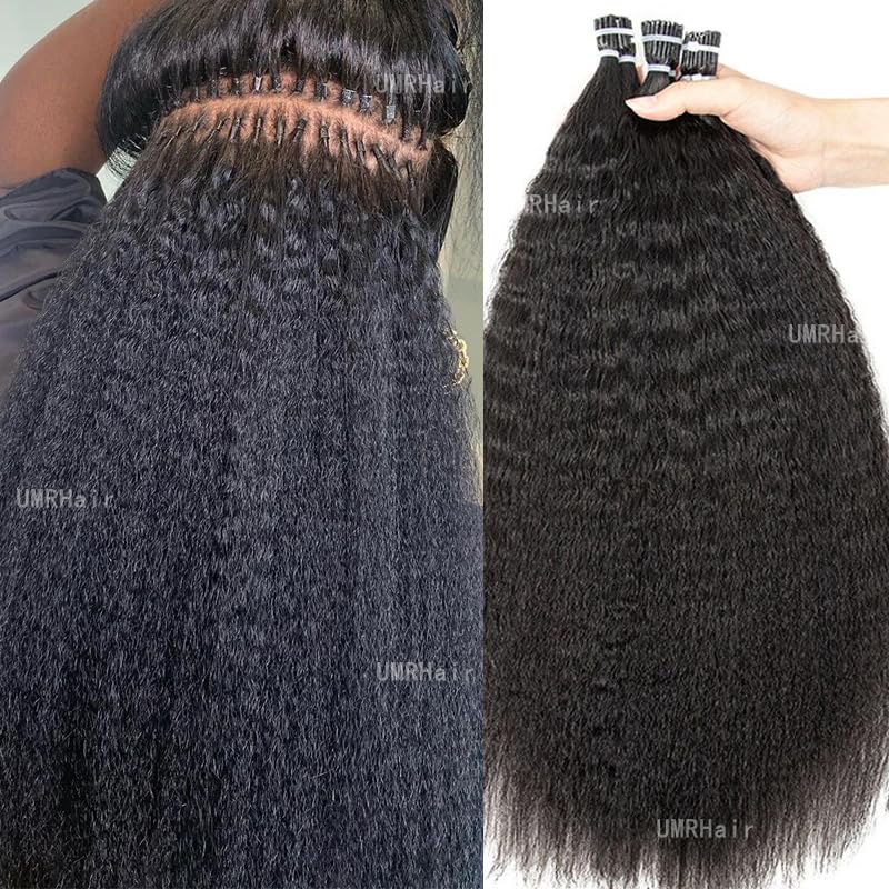 Dark Brown I Tip Human Hair Loose Curly Pre Bonded Keratin Stick In Hair Extensions 100g 80strands Cold Fusion I Tip Hair Extensions Real Hair Beaded Extension 16inch