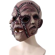 3 Face Halloween Horror Mask, Supersoft Creepy Scary Halloween Mask,The Evil Demon Cosplay, Horror Challenge Evil Costume