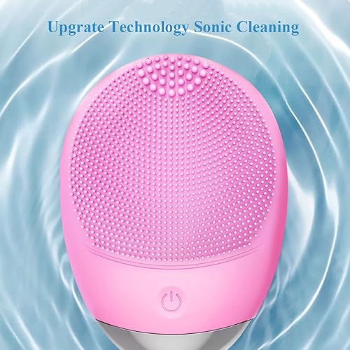 Miniatura 7 de Cepillo de limpieza facial, 3 en 1, limpiador facial eléctrico de silicona suave impermeable, recargable por USB, IPX7, resistente al agua, cepillo