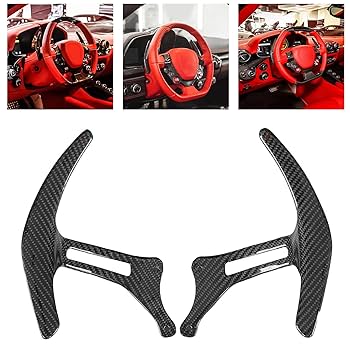 激安❕ロングカーボンファイバーパドルシフト 新品　左右セット　フェラーリ360用 xrp_m066421007