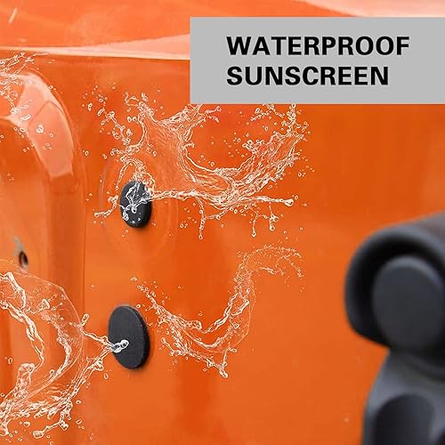 Miniatura 3 de QODOLSI 3 tapones de goma para portón trasero de automóvil, cubierta de relleno para portador de neumáticos de repuesto, enchufe extraíble para