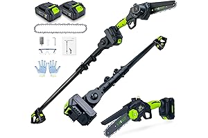 Ultimate Pole Chainsaw for Effortless Tree Trimming: 2-in-1 Cordless Mini Chainsaw with Extension Pole