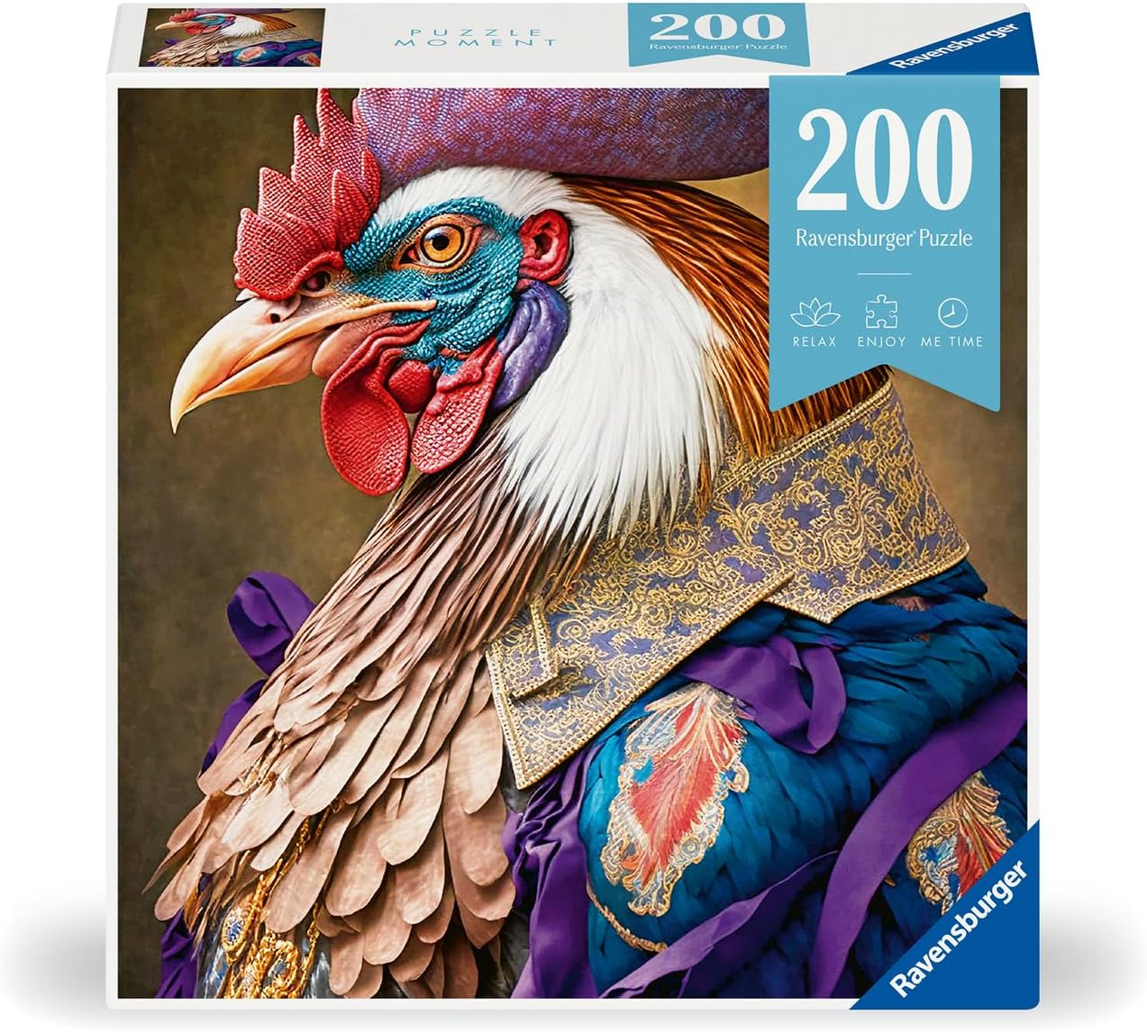 Ravensburger Puzzle Moment: Rooster General 200 Piece Jigsaw Puzzle for Adults - 12001323 - Handcrafted Tooling, Made in Germany, Every Piece Fits Together Perfectly