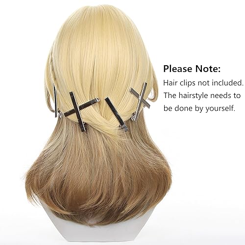 Vista 106 de Peluca Lumine, Genshin Impact Lumine Cosplay peluca con gorra de peluca