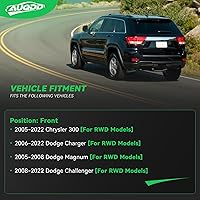 Vista 44 de AUQDD 2 unidades K80766 (para modelos de 8 lengüetas y 4WD) barra estabilizadora delantera compatible con Do-dge 2008 2007 2006 R-am 1500,2009-2006