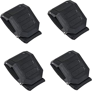 UTV Windshield Mount Clamps Straps Kit Compatible with Polaris Ranger RZR, Can Am Maverick X3, Yamaha Rhino YXZ, Kawasaki Mule Teryx Front Windshield Adjustable Fixed Mounting Clamp Kit, 4 Pack