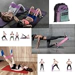 Bandes de résistance pour l'exercice pour les femmes et les hommes avec 3 Différents niveaux de force,bandes d'étirement pour jambes de booty,travail,Pilates,Yoga,bande élastique avec conception non-dérapante