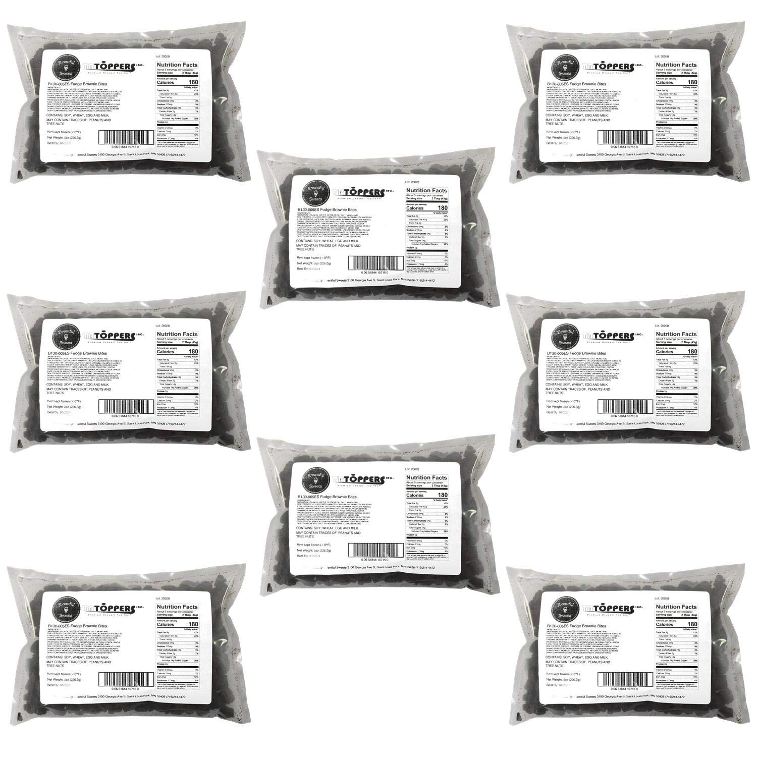 Brownie Bites 4 LBS – Fudge Brownie Cubes for Sundae Bar & Frozen Desserts – Bulk Treats for Yogurt, Cakes, and More – Perfect for Party Bars, Frozen Snacks, and Topping Stations