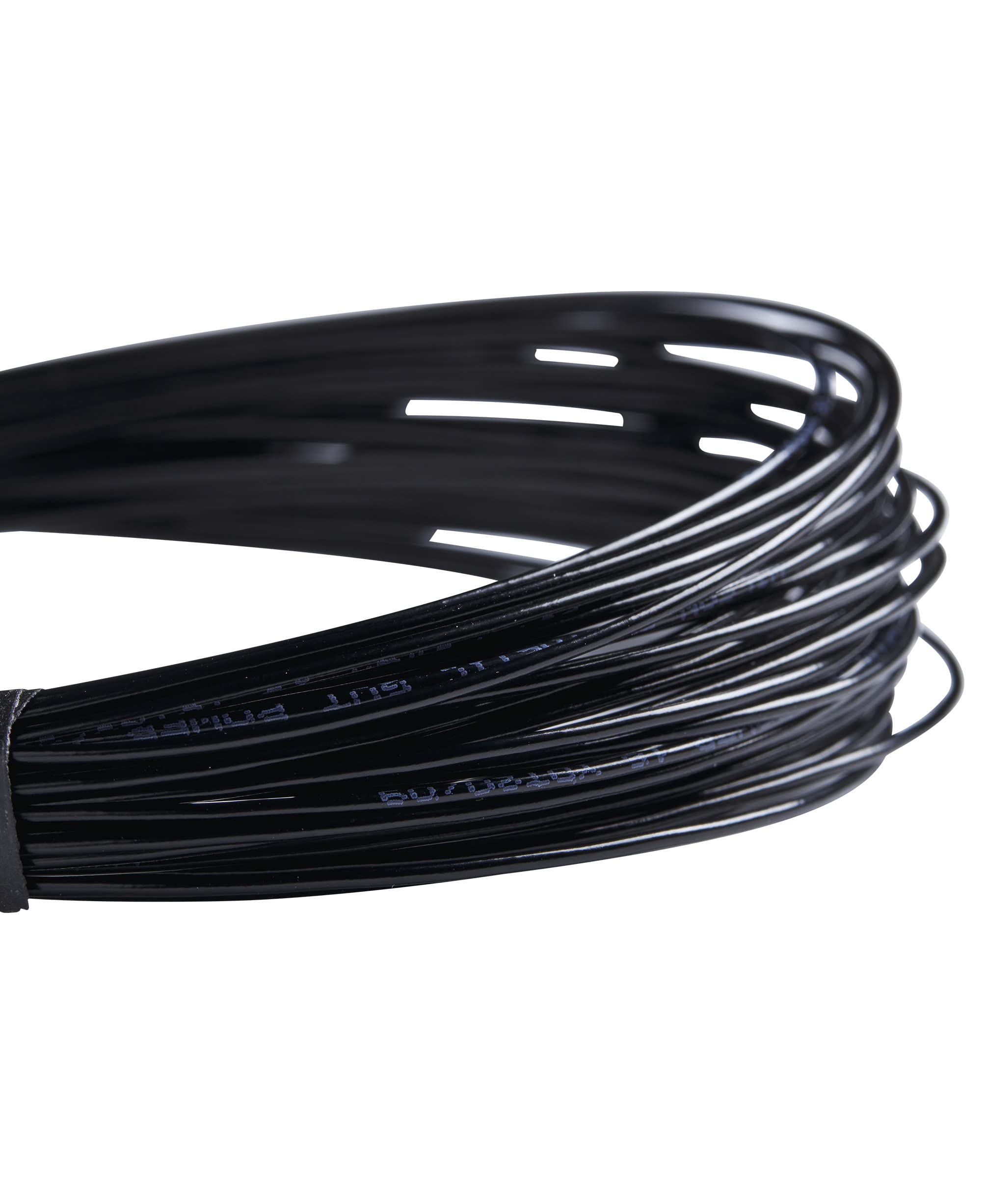 Wilson Syntetyczna rakieta do tenisa Power 16 G/1,3 mm, Czarna/Czarna