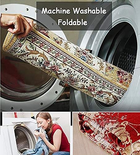 Miniatura 3 de Alfombra antideslizante para sala de estar alfombra de pasillo personalizada con patrones geométricos lavable a máquina alfombra antideslizante para