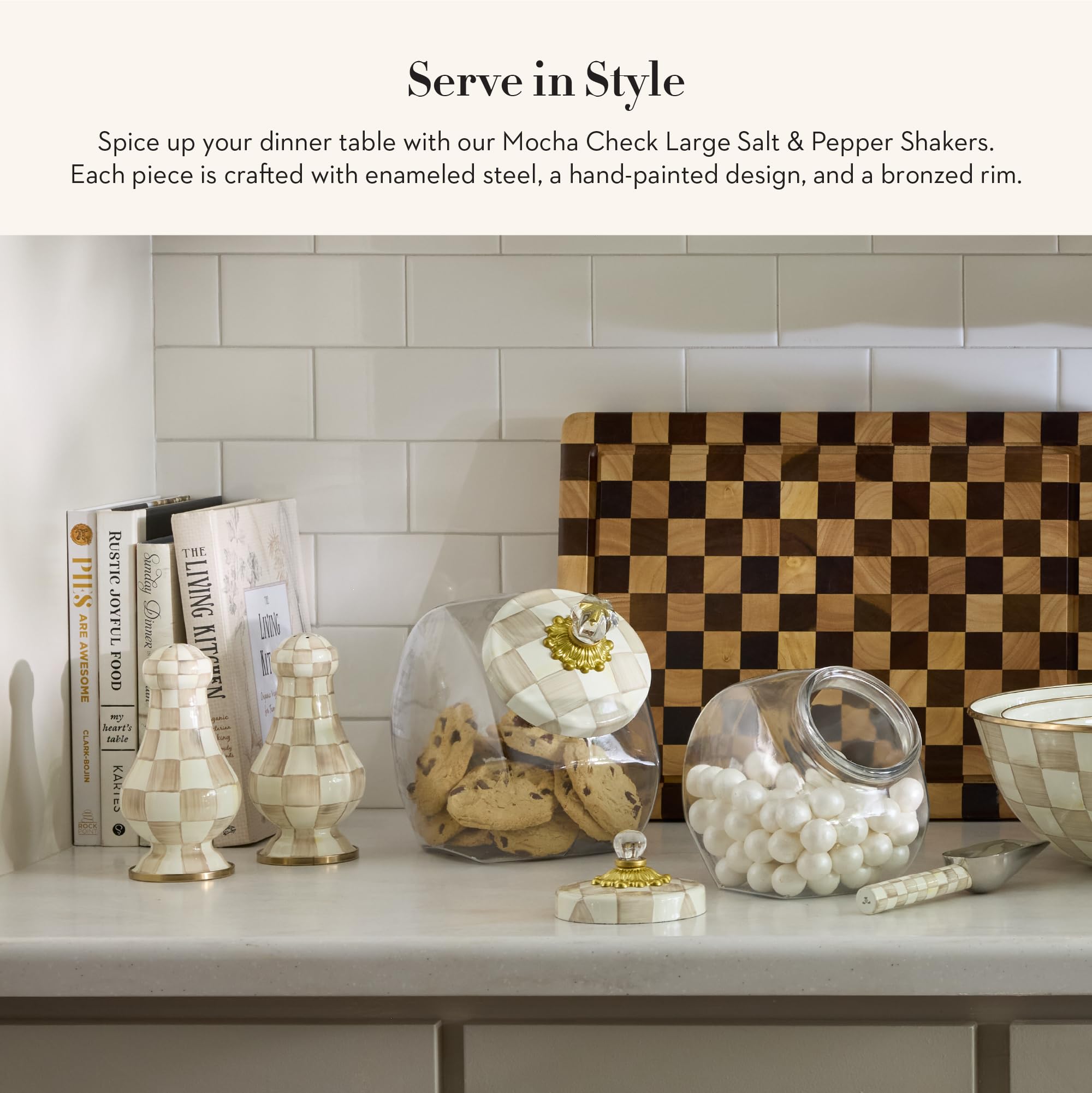 Amazon.com: MACKENZIE-CHILDS Enamel Salt and Pepper Shakers