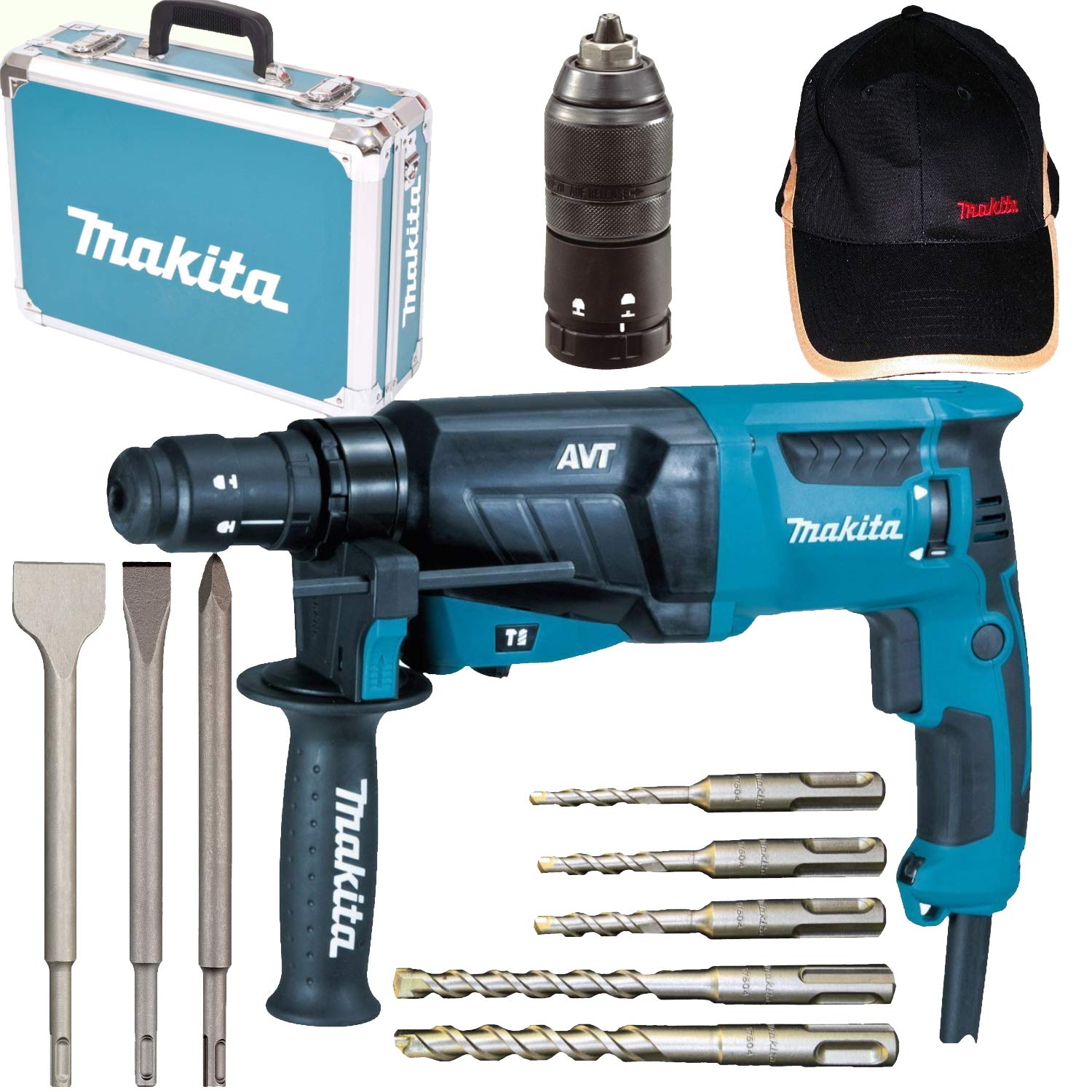 Martelo Combinado 830w 127v com sistema AVT e mandril de aperto