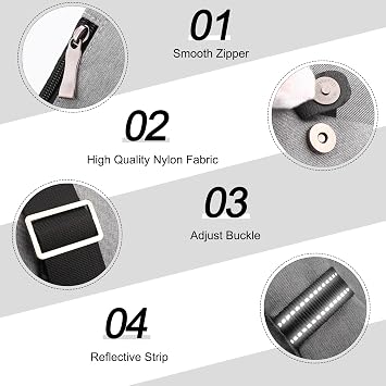 FANDARE Anti-Theft Sling Bags Chest Shoulder Backpack Crossbody Bags Cover Pack Rucksack Crossbody Bag for Men Women Travel Hiking Bicycle Sport Gym Daypacks NylonBlack B