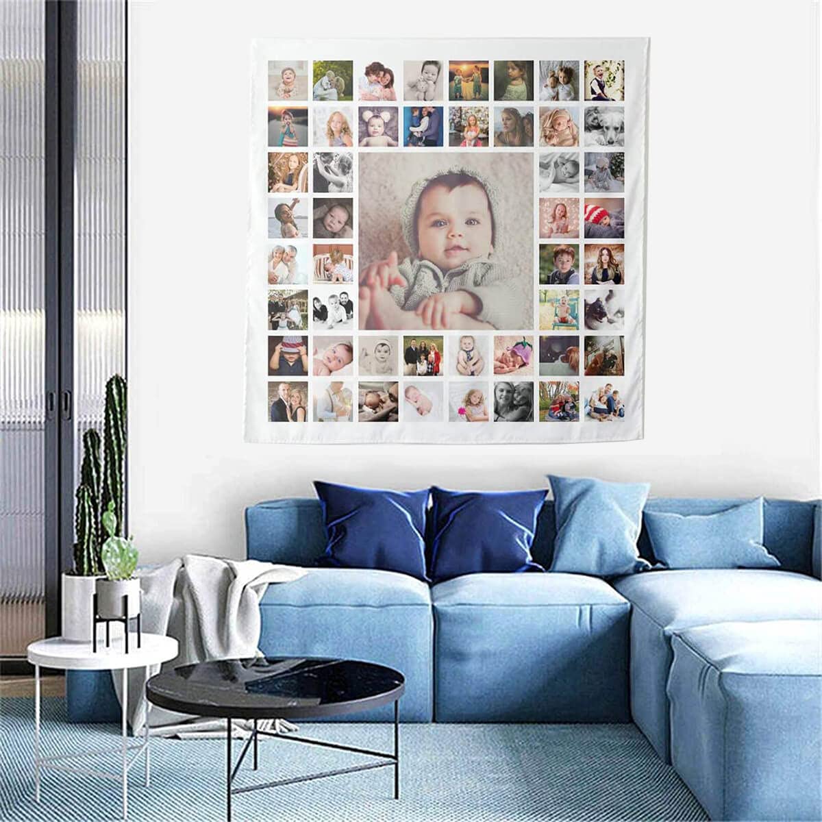 UOKIIYUA Alfombra fotográfica personalizada, pancarta de fondo individual con su imagen y texto, fiesta de boda, regalo conmemorativo familiar, 180 x 300 cm