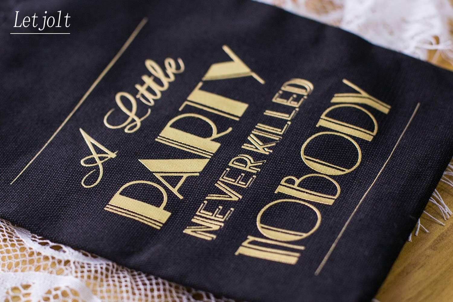 Letjolt Hangover Kit Bags Adult Party Favors Bachelor Bachelorette Supplies 21st Birthday 1920s Party 5x7 Inches, Black Set 10 - Image 4